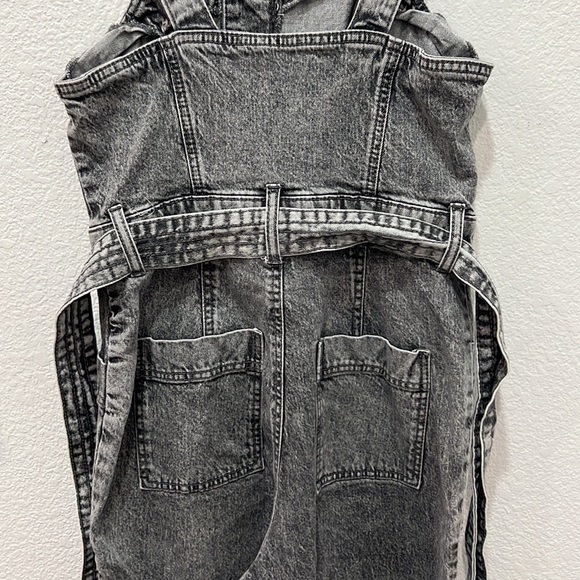 Black Washed Denim jumpsuit size 4 - Picture 6 of 8